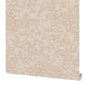 Обои бумажные Московская Обойная Фабрика Арабеск бежево-золотые 0.53 м 233722-2